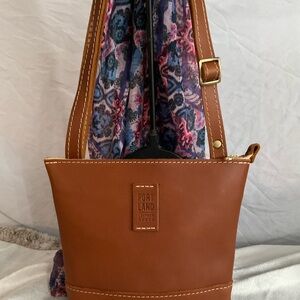 Portland Leather festival bag in honey